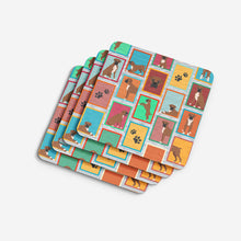 Load image into Gallery viewer, Lots of Black Face Boxer Foam Coaster