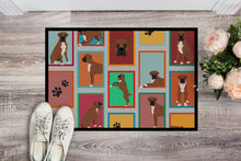 Load image into Gallery viewer, Lots of Black Face Boxer Doormat - 18x27 Decorative Floor Mat – Indoor/Outdoor Rug with Artistic Flair