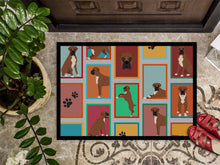 Load image into Gallery viewer, Lots of Black Face Boxer Doormat - 18x27 Decorative Floor Mat – Indoor/Outdoor Rug with Artistic Flair