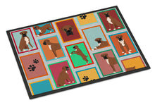 Load image into Gallery viewer, Lots of Black Face Boxer Doormat - 18x27 Decorative Floor Mat – Indoor/Outdoor Rug with Artistic Flair