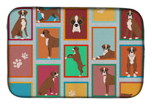 Load image into Gallery viewer, Lots of Flashy Fawn Boxer Dish Drying Mat