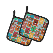 Load image into Gallery viewer, Lots of Flashy Fawn Boxer Pot Holders - Set of 2 Decorative Kitchen Helpers | Made in the USA