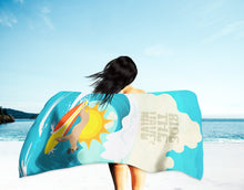 Load image into Gallery viewer, Surfer Dog Fawn Great Dane Beach Towel – Premium Towel Large, Colorful, and Ultra-Soft for Pool or Beach