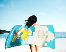 Load image into Gallery viewer, Surfer Dog Bull Terrier Beach Towel – Premium Towel Large, Colorful, and Ultra-Soft for Pool or Beach