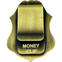 Load image into Gallery viewer, EL10-006 Police Federal Agent Sheriff Money Clip CBP Border Patrol Air and Marine AMO Wallet alternative