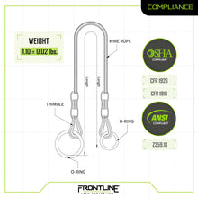 Load image into Gallery viewer, Frontline MPW Wire Rope Choker Anchor 6'