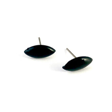 Load image into Gallery viewer, Black Marquis Stud Earrings