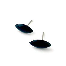 Load image into Gallery viewer, Black Marquis Stud Earrings