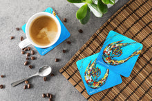 Load image into Gallery viewer, Shrimp Baby Shrimp Coasters - Set of 4 Lightweight Foam, Absorbent Drink Coasters