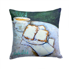 Load image into Gallery viewer, Beingets Breakfast Delight Canvas Throw Pillow - 14x14 Decorative Pillow – Art for Your Home &amp; Patio MW1008PW1414