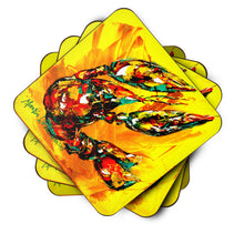 Load image into Gallery viewer, Crawfish Crawfish on the Move Coasters - Set of 4 Lightweight Foam, Absorbent Drink Coasters