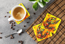 Load image into Gallery viewer, Crawfish Crawfish on the Move Coasters - Set of 4 Lightweight Foam, Absorbent Drink Coasters