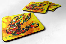 Load image into Gallery viewer, Crawfish Crawfish on the Move Coasters - Set of 4 Lightweight Foam, Absorbent Drink Coasters