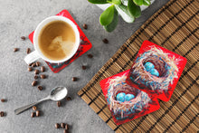 Load image into Gallery viewer, Bird Egg-Stra Speical Coasters - Set of 4 Lightweight Foam, Absorbent Drink Coasters
