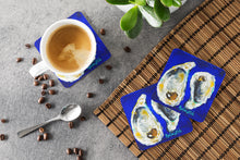 Load image into Gallery viewer, Oyster I Hear You Coasters - Set of 4 Lightweight Foam, Absorbent Drink Coasters