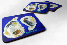 Load image into Gallery viewer, Oyster I Hear You Coasters - Set of 4 Lightweight Foam, Absorbent Drink Coasters