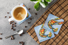 Load image into Gallery viewer, Crawfish Iced Crawfish Coasters - Set of 4 Lightweight Foam, Absorbent Drink Coasters