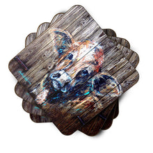 Load image into Gallery viewer, Cow Moo Shine Coasters - Set of 4 Lightweight Foam, Absorbent Drink Coasters