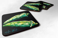 Load image into Gallery viewer, Vegetables - Okra Gumbo Coasters - Set of 4 Lightweight Foam, Absorbent Drink Coasters