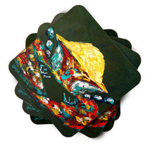 Load image into Gallery viewer, Crab Pick Me Coasters - Set of 4 Lightweight Foam, Absorbent Drink Coasters