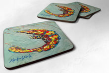 Load image into Gallery viewer, Shrimp Ripples Coasters - Set of 4 Lightweight Foam, Absorbent Drink Coasters
