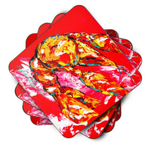 Load image into Gallery viewer, Crawfish Too Hot Coasters - Set of 4 Lightweight Foam, Absorbent Drink Coasters