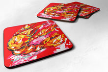 Load image into Gallery viewer, Crawfish Too Hot Coasters - Set of 4 Lightweight Foam, Absorbent Drink Coasters