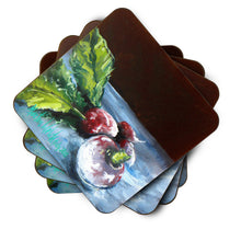 Load image into Gallery viewer, Vegetables - Turnips Turnips Coasters - Set of 4 Lightweight Foam, Absorbent Drink Coasters
