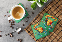 Load image into Gallery viewer, Crab Two Snaps Coasters - Set of 4 Lightweight Foam, Absorbent Drink Coasters