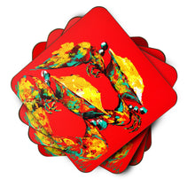 Load image into Gallery viewer, Crab Two Tone Coasters - Set of 4 Lightweight Foam, Absorbent Drink Coasters