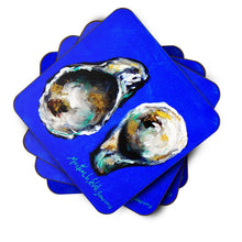 Load image into Gallery viewer, Oyster Up and Down Coasters - Set of 4 Lightweight Foam, Absorbent Drink Coasters