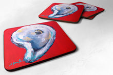 Load image into Gallery viewer, Oyster Wiggle My Shell Coasters - Set of 4 Lightweight Foam, Absorbent Drink Coasters