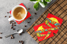 Load image into Gallery viewer, Crab Wiggles Coasters - Set of 4 Lightweight Foam, Absorbent Drink Coasters