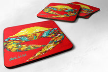 Load image into Gallery viewer, Crab Wiggles Coasters - Set of 4 Lightweight Foam, Absorbent Drink Coasters