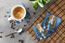 Load image into Gallery viewer, Dog - Basset Hound You talkin' 'bout me Coasters - Set of 4 Lightweight Foam, Absorbent Drink Coasters