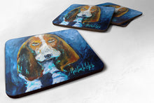 Load image into Gallery viewer, Dog - Basset Hound You talkin' 'bout me Coasters - Set of 4 Lightweight Foam, Absorbent Drink Coasters