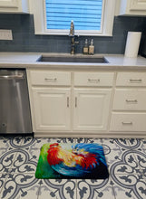Load image into Gallery viewer, Bird - Rooster Chief Big Feathers Machine Washable Memory Foam Mat MW1085RUG