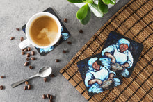 Load image into Gallery viewer, Hot Water Cornbread Cooking Coasters - Set of 4 Lightweight Foam, Absorbent Drink Coasters