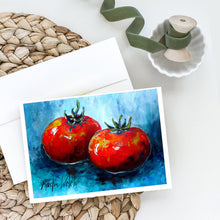 Load image into Gallery viewer, Vegetables - Tomatoes Red Toes Greeting Cards - Blank Note Cards – 8-Pack of Artist-Designed Cards with Envelopes