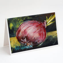 Load image into Gallery viewer, Vegetables - Onion One-Yun Greeting Cards - Blank Note Cards – 8-Pack of Artist-Designed Cards with Envelopes