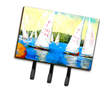 Load image into Gallery viewer, Sailboats Round the Mark Leash or Key Holder