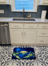 Load image into Gallery viewer, Crab Blue Machine Washable Memory Foam Mat MW1101RUG