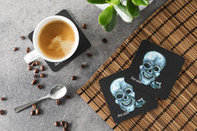 Load image into Gallery viewer, Ekk A Meece Skull and Mouse Coasters - Set of 4 Lightweight Foam, Absorbent Drink Coasters