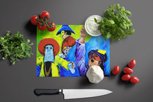 Load image into Gallery viewer, Mardi Gras  Glass Cutting Boards – Durable, Decorative Kitchen Art Large