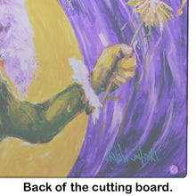 Load image into Gallery viewer, Mardi Gras Hey Mister Glass Cutting Boards – Durable, Decorative Kitchen Art Large