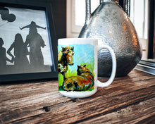 Load image into Gallery viewer, Horse Grazin Dishwasher Safe Microwavable Ceramic Coffee Mug 15 ounce MW1126CM15