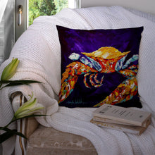 Load image into Gallery viewer, Crab The Right Stuff  Canvas Throw Pillow - 14x14 Decorative Pillow – Art for Your Home &amp; Patio MW1127PW1414