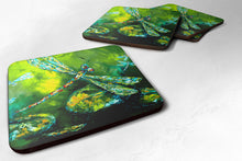 Load image into Gallery viewer, Insect - Dragonfly Summer Flies Coasters - Set of 4 Lightweight Foam, Absorbent Drink Coasters