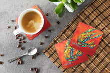 Load image into Gallery viewer, Crawfish Spicy Craw Coasters - Set of 4 Lightweight Foam, Absorbent Drink Coasters
