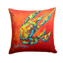Load image into Gallery viewer, Crawfish Spicy Craw  Canvas Throw Pillow - 14x14 Decorative Pillow – Art for Your Home &amp; Patio MW1131PW1414